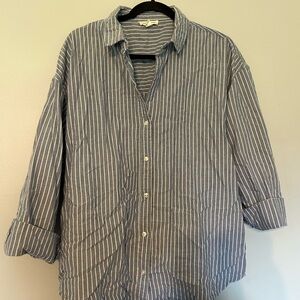 Blue Striped Button Down